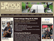 Tablet Screenshot of folkcollege.com